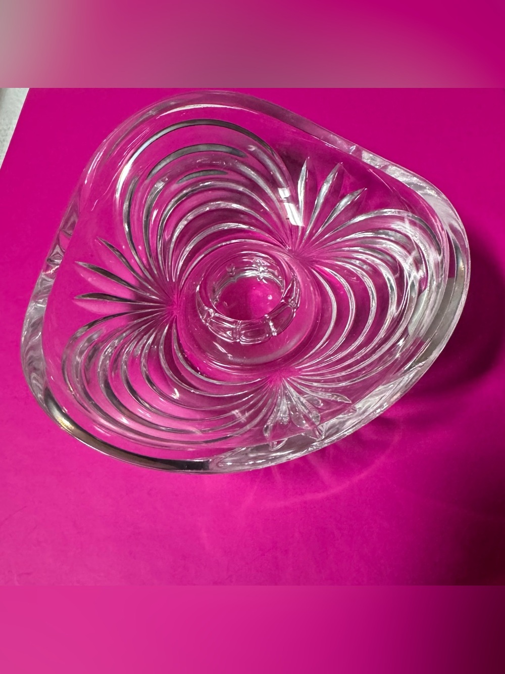 vintage Royal Crystal Rock
"Aurea" Italian Crystal Taper Candle Holder